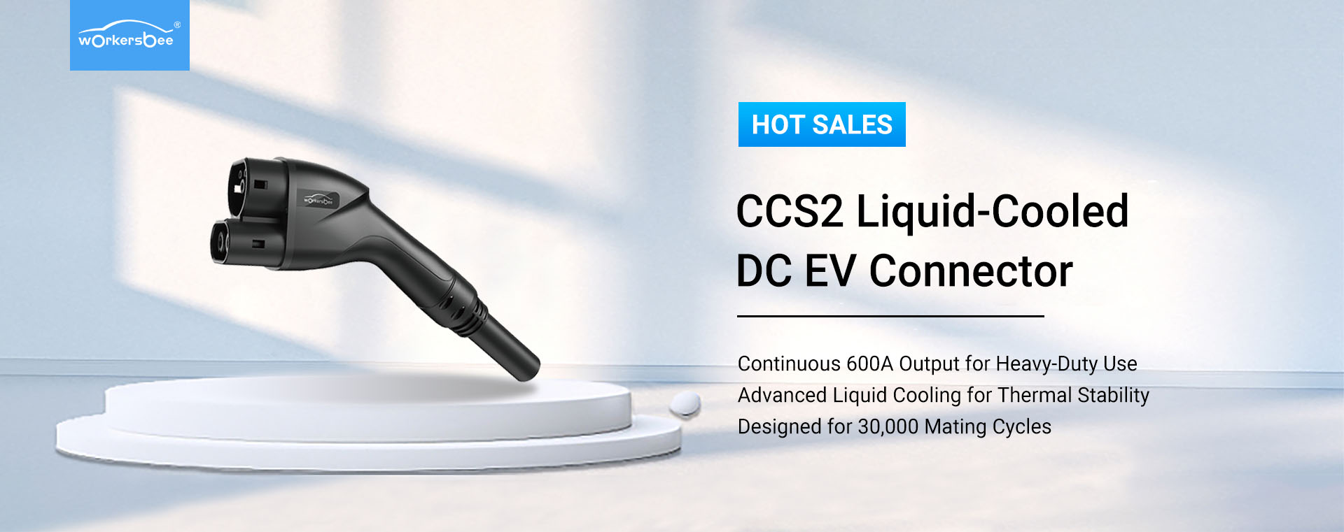 connettore EV raffreddato a liquido CCS2 di WorkersBee