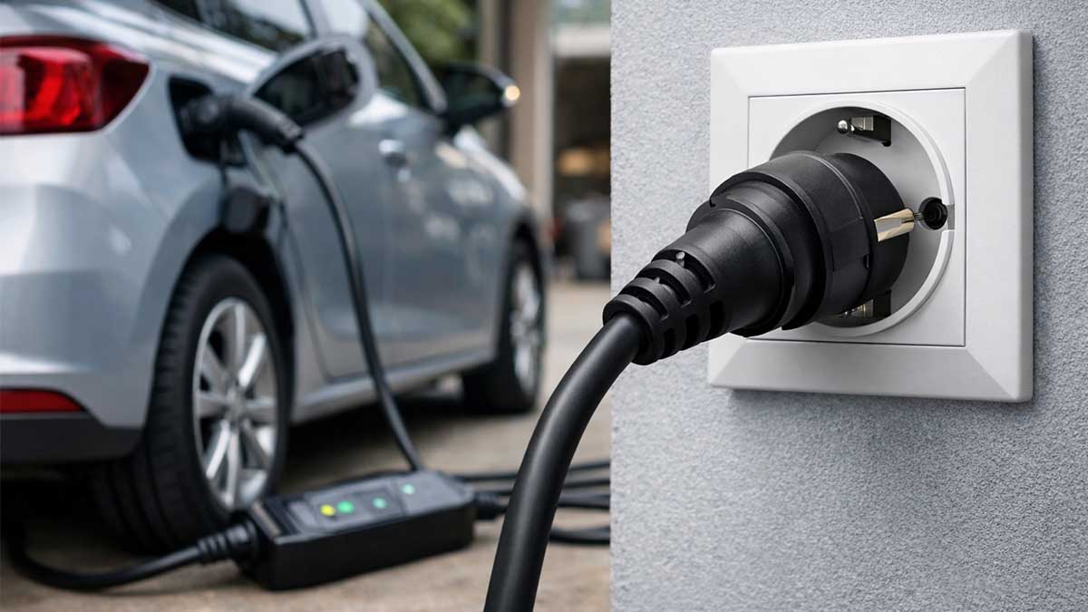 Ricarica tramite Schuko (tipo E/F): utilizzo sicuro dei caricabatterie portatili per veicoli elettrici